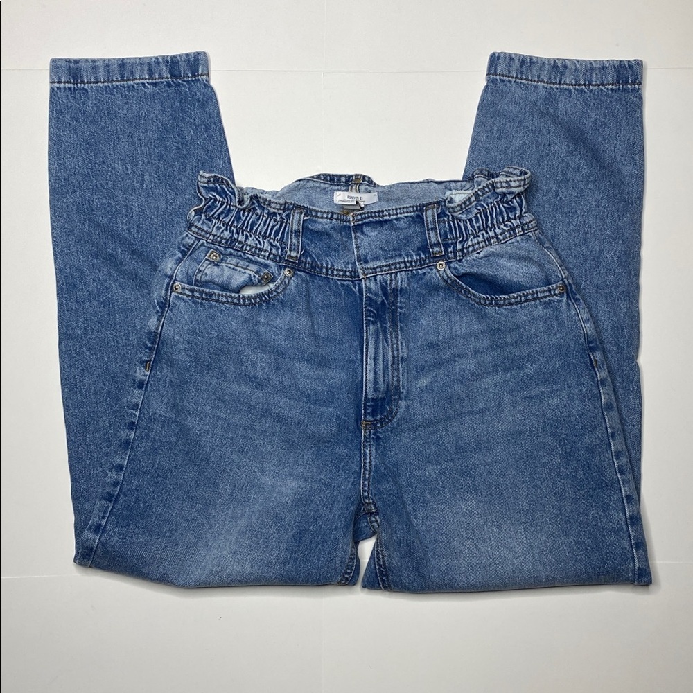 Women's Forever 21 High Waist Paperbag Jeans - Picture 2 of 14